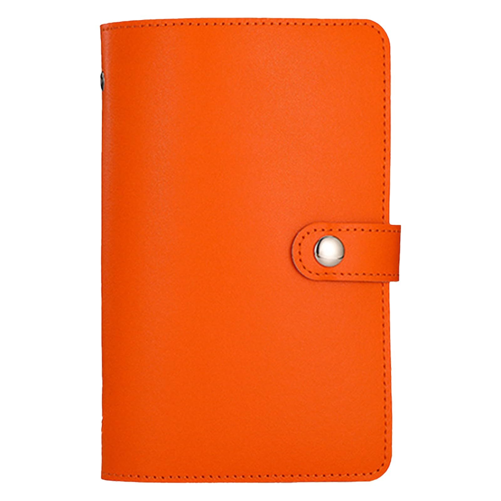 100 Envelope Savings Challenge,Money Saving Wallet,Cash Budget Planner A5 Binder, for Money Documents Ticket Collection,Both Sides can be Used, and a Total of 100 can be Placed(Orange)
