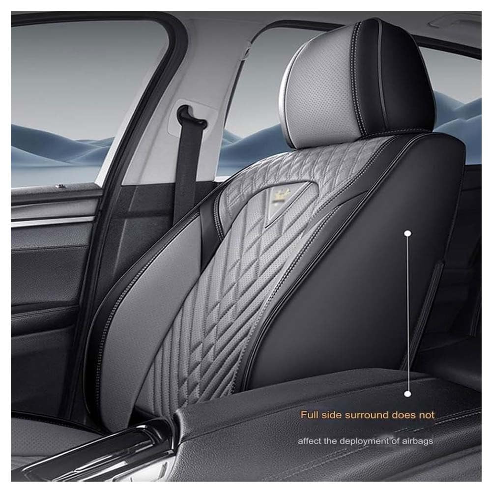 Housse Siege Voiture Pour Fiat Tipo Sedan 2015-2019 2020 2021 2022 2023+, Ensemble Complet De 5 Sièges Housse De Siege Voiture Confortable ImperméAble Respirant,4 Coffee-Luxurious_Set