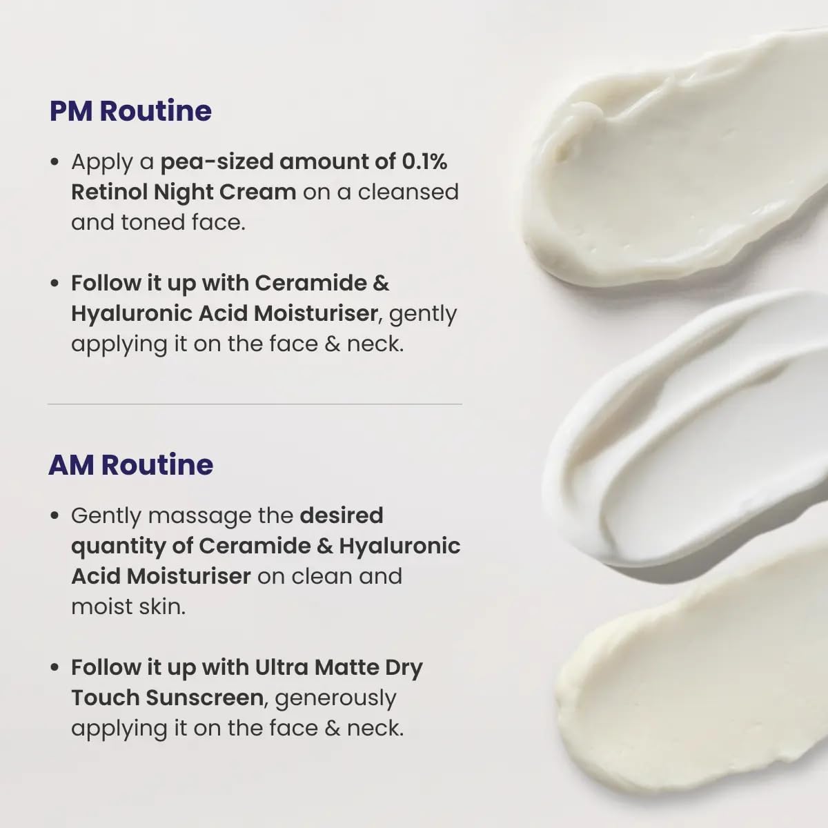 Re'equil The Retinol Starter Bundle (0.1% Retinol Night Cream 30gm, Ultra Matte Sunscreen 20gm, Ceramide & Hyaluronic Acid Moisturiser 100gm) - Image 9 thumbnail