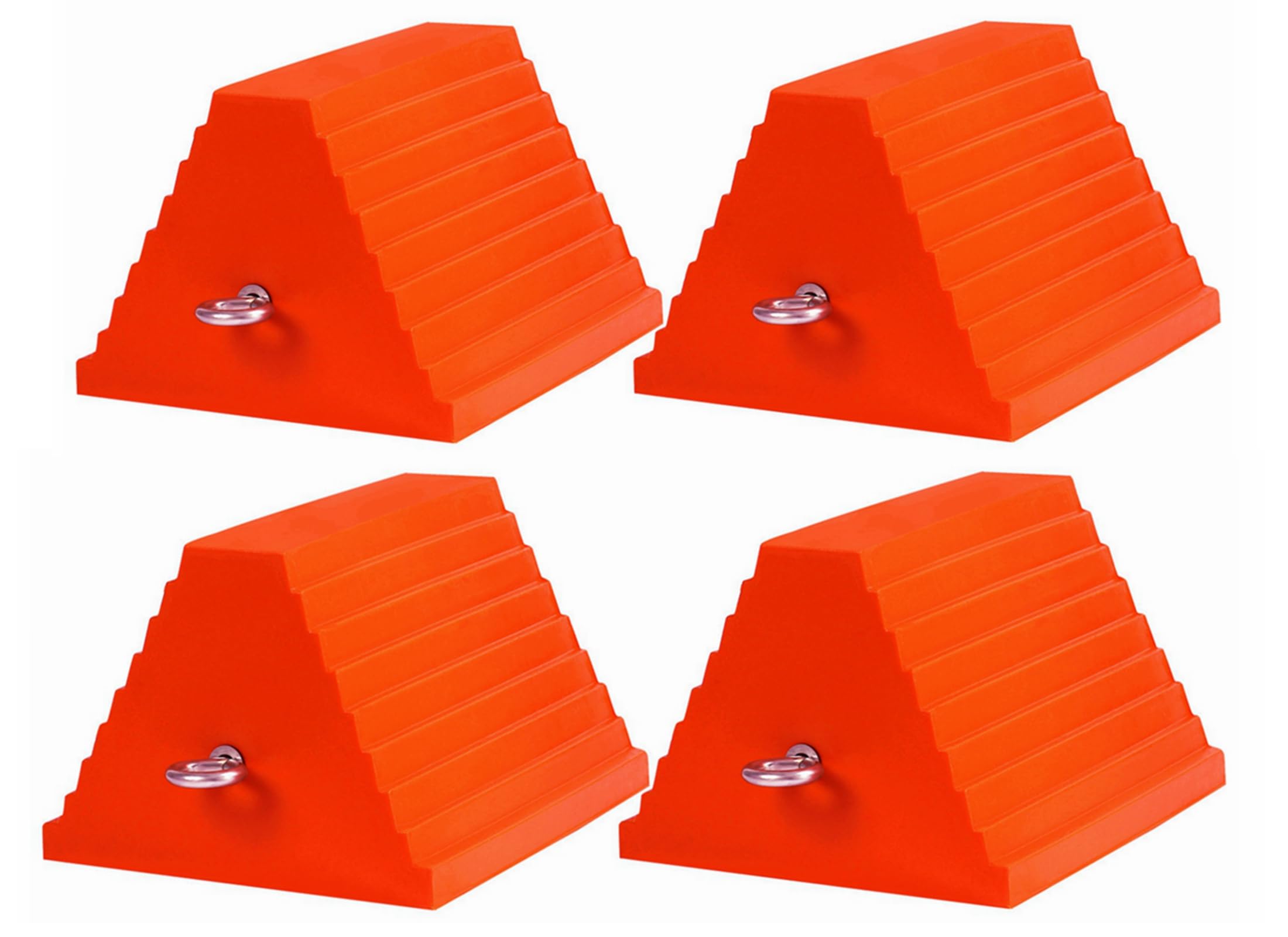 Wheel Chocks Rubber Heavy Duty For Travel Trailers With BLACK - View #2