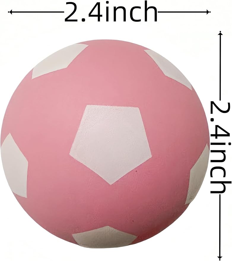 Pack de 4 Pelotas Chirriantes para Perros, Juguete de Goma Suave miniatura 6