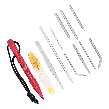 UBERSWEET Parachute Cord Stitching Needles Set, Powerful Bracelets DIY Knitting Tool Kit Durable Stainless Steel Forging Convenient for Professionals for Hobbyists