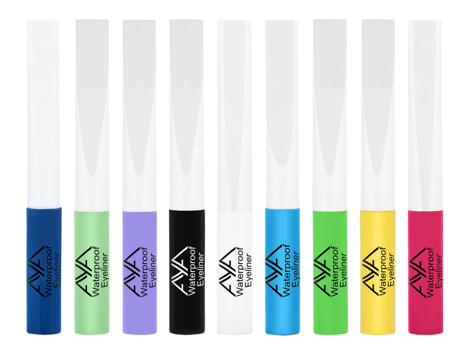 AYA Waterproof Liquid Eyeliner Set of 9 Vibrant Shades | Colored Liquid Eyeliner for Women | Waterproof, Smudge Proof, Long Lasting, Quick Dry | Highly Pigmented Fine Tip Precision Eye Liner | Vegan & Cruelty Free-image-21