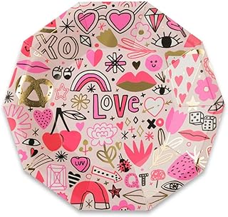 Daydream Society Love Notes Small Paper Plates, Pack of 8