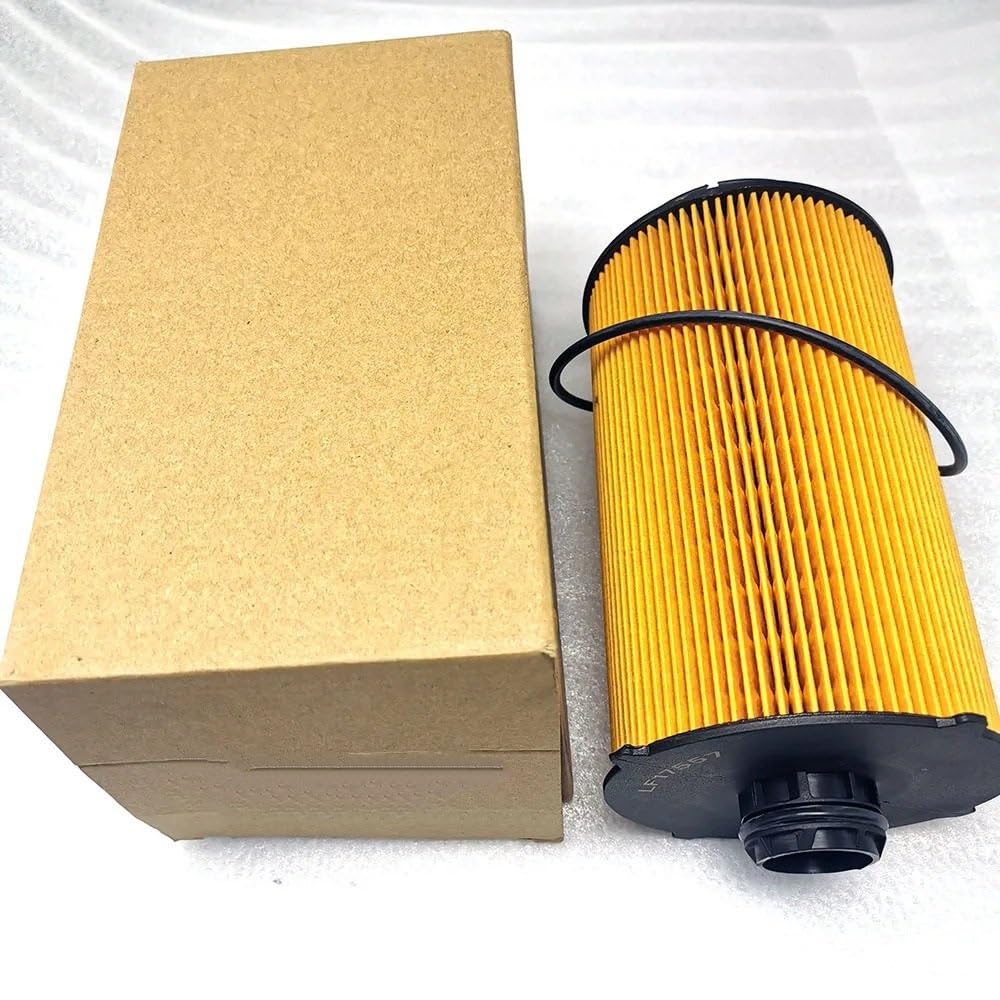 Filtro de Aceite para Coche Filtro de aceite motor Filtro de aceite compatible con LF17557. Elemento filtrante sin metal. Sustituye al filtro de lubricante.