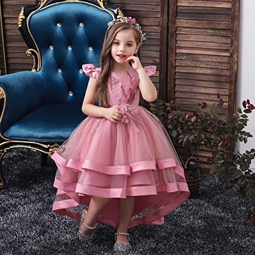 MYRISAM Girls Princess Pageant High Low Tulle Dress Bridesmaid Wedding Prom Birthday Communion Party Dance Ball Gowns4