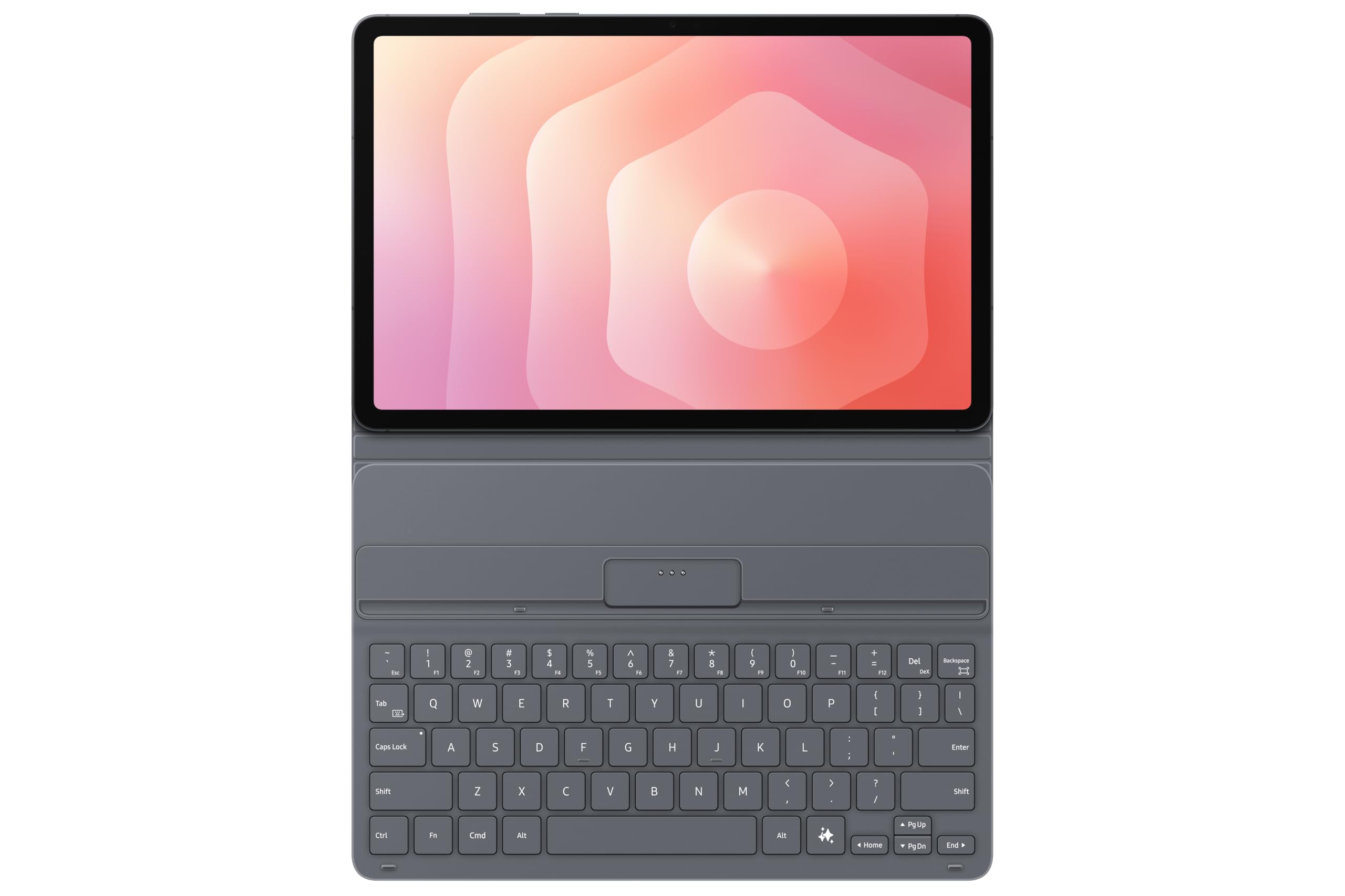 Samsung Book Cover Keyboard Slim EF-DX730 für das Galaxy Tab S11 mit QWERTZ-Tastatur und AI-Taste, Tablet-Hülle, schlankes Design, Black