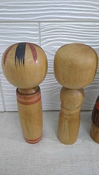 Amazon | こけし人形 まとめて創作こけし民芸品卯三郎白峯白樺お