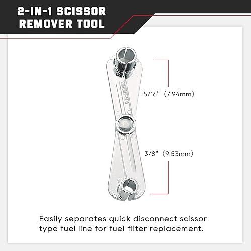 Miniatura 4 de ATPEAM Kit de herramientas de desconexión rápida Master de 22 piezas, herramienta de desconexión de línea de combustible, extracción de línea de
