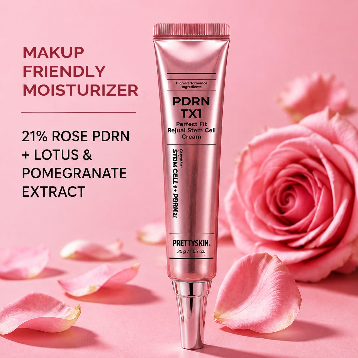 Amazon | PRETTYSKIN ローズ PDRN 21% 配合 フェイスクリーム - 高保湿