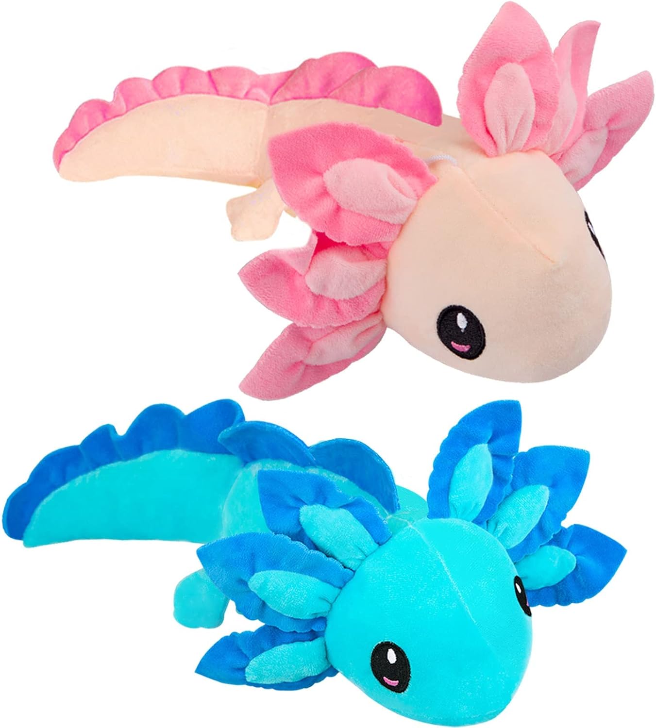 2Pcs Axolotl Plush Toy,Axolotl Stuffed Animal,Salamander