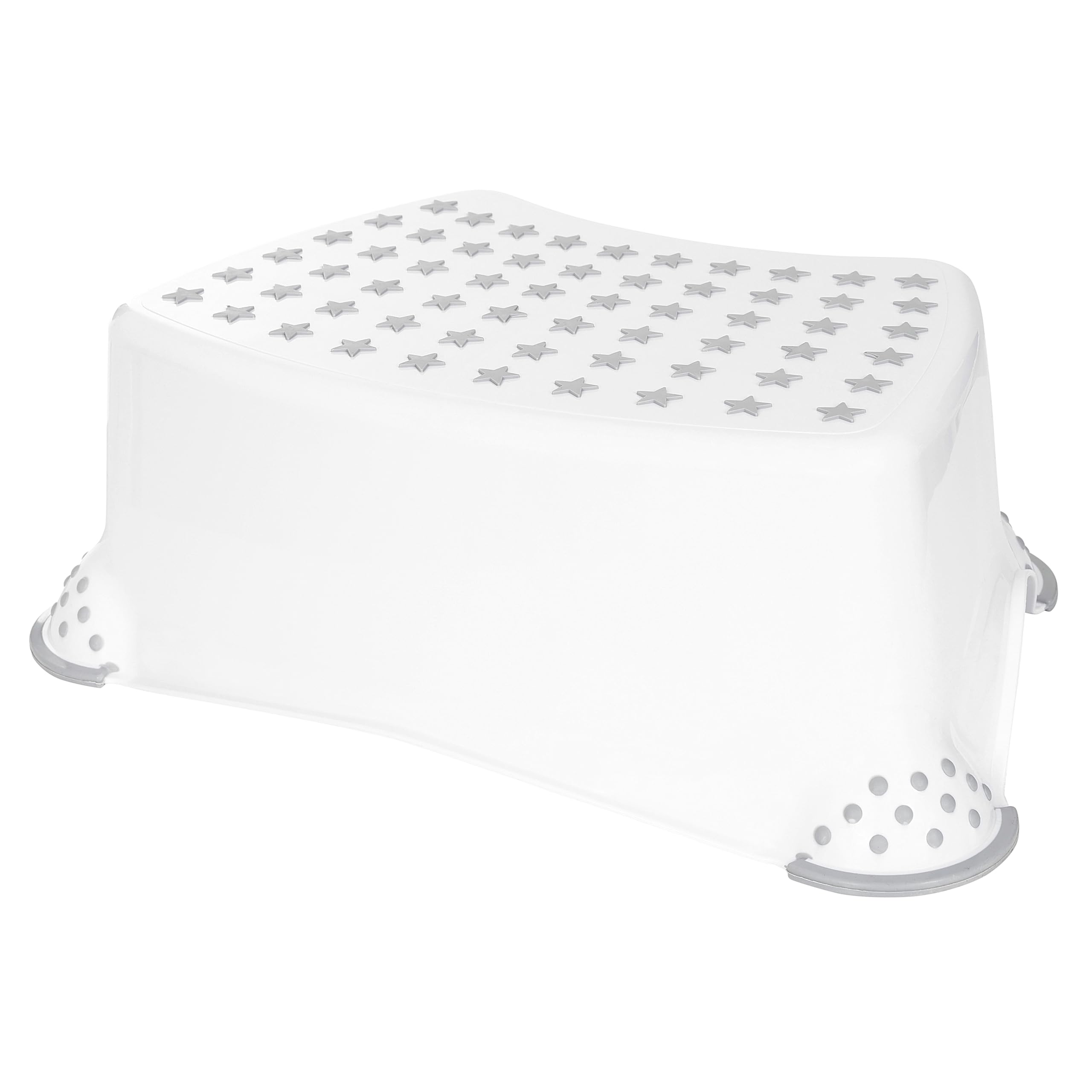 Babycurls Unisex Kids White Little Journey Toilet Training Kids Non Slip Up Step Stool With Grips For Safe Toddler Loo Potty Training In The Bathroom And Home