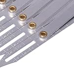 Expanding Sewing Gauge, Aluminum Buttonhole Spacer Expanding Crafting Sewing Gauge Ruler, Multifunctional Equidistant Measuring Marking Tool
