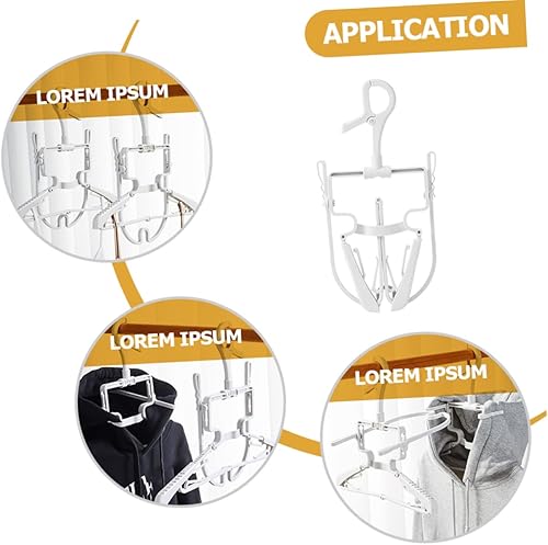 Miniatura 8 de Percha plegable con capucha Percha de secado con capucha Perchas de ropa plegables Anti plástico plegable Perchero de ropa práctica Sudaderas Pp