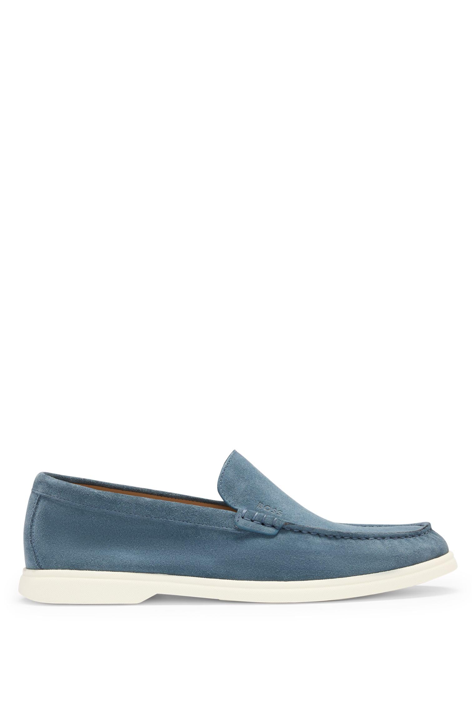 Boss Logolu Süet Loafer Ayakkabı Erkek AYAKKABI 50543083 460