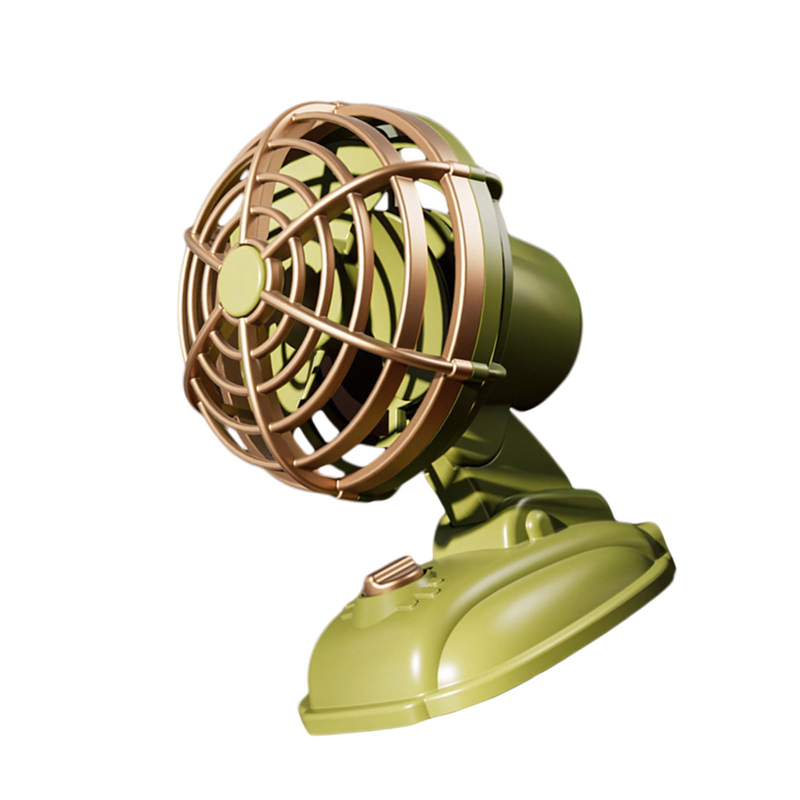 NRVTRE Portable Desk Fan Rechargeable Portable Low Dorm Cooling Fan Adjustable 3 Speed for Bedroom Use Traditional Desk