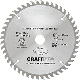 Craft Plunge Saw Blade 165 x 48T x 20mm CSB/PT16548, 1 in pack.