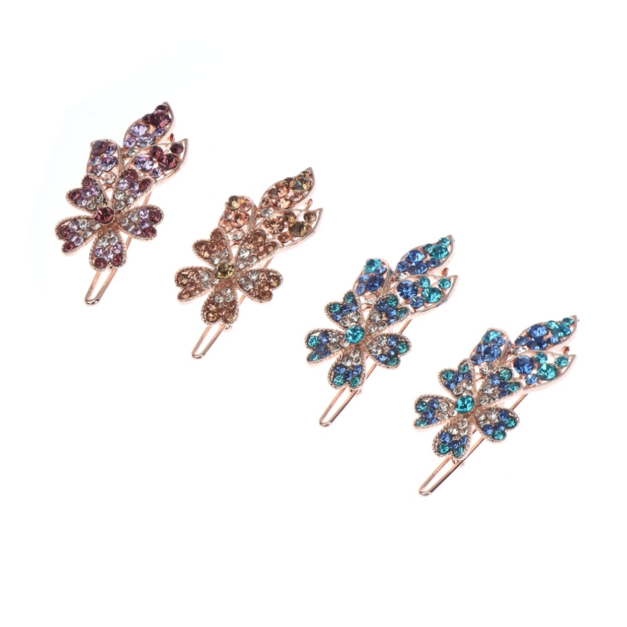 18stücke Teiliges Rhinestone Haarklammern Für Frauen Elegante Blumen-haarspangen Verzierte Bobby Für Hochzeiten Und Besondere Anlässe Schicke Haarschmuck-accessoires Für