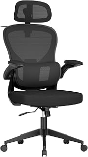 GXTRACE オフィスチェア 椅子 デスクチェア ゲーミングチェア ハンガー搭載 可動式独立型ランパーサポート 跳ね上げ式アームレスト 3Dヘッドレスト 通気性メッシュ パソコンチェア (01-Black)
