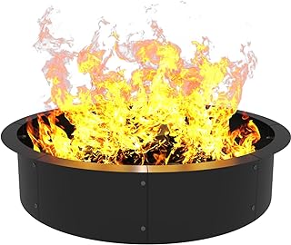 12 Backyard Cinder Block Ideas for Affordable Creative Builds 21 Round Outdoor Fire Pit Ring Insert 36-Inch Inner 40-Inch Outer Diameter,...