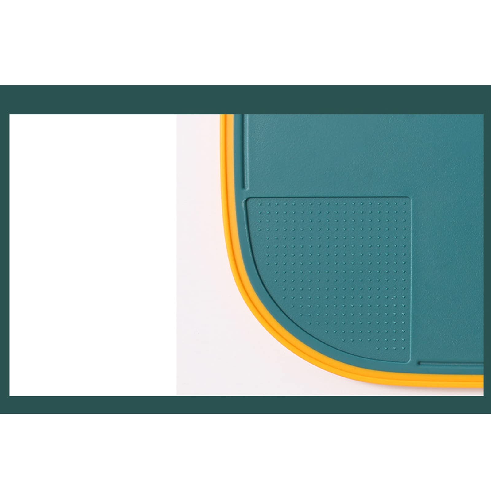 Tabla de cortar con paja de trigo, tabla de cortar para el hogar, tabla de cortar de plástico para cortar frutas (gris, M)