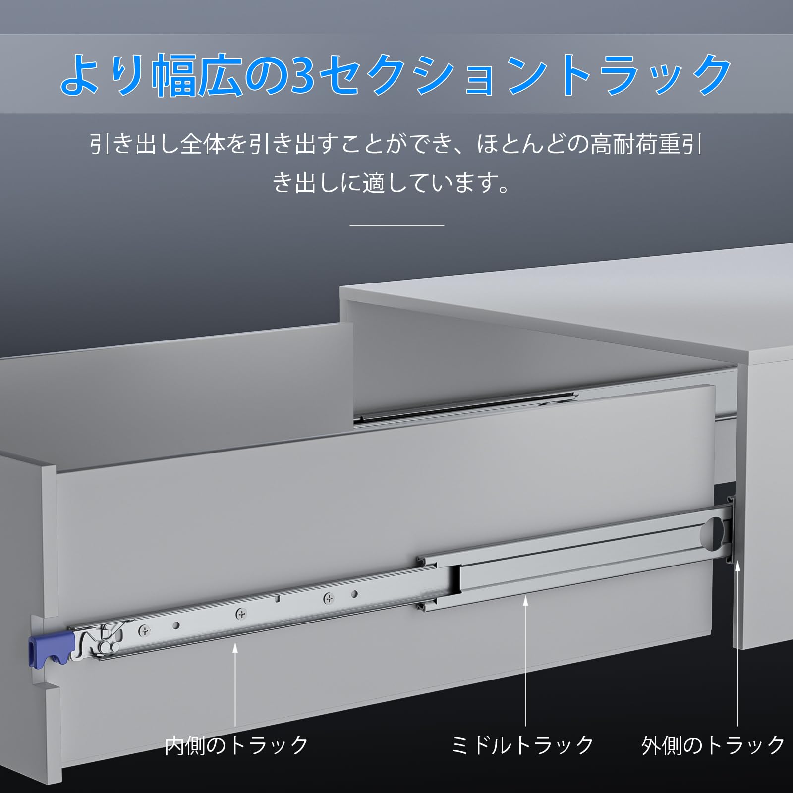 スライドレール 1500×76mm 荷重220kg 2本セット Amazon.co.jp: PHWALK 超重量用両側ロックスライドレール 耐荷重220kg