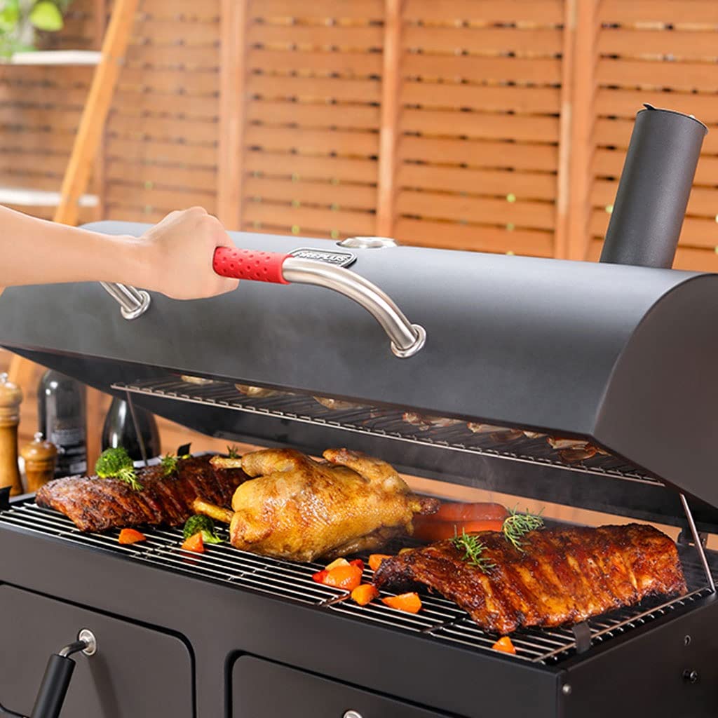 XMING Grill na dziedzińcu, domowy stojak na grilla, sprzęt do grillowania na świeżym powietrzu, piec do grillowania, duży grill, grill na węgiel drzewny