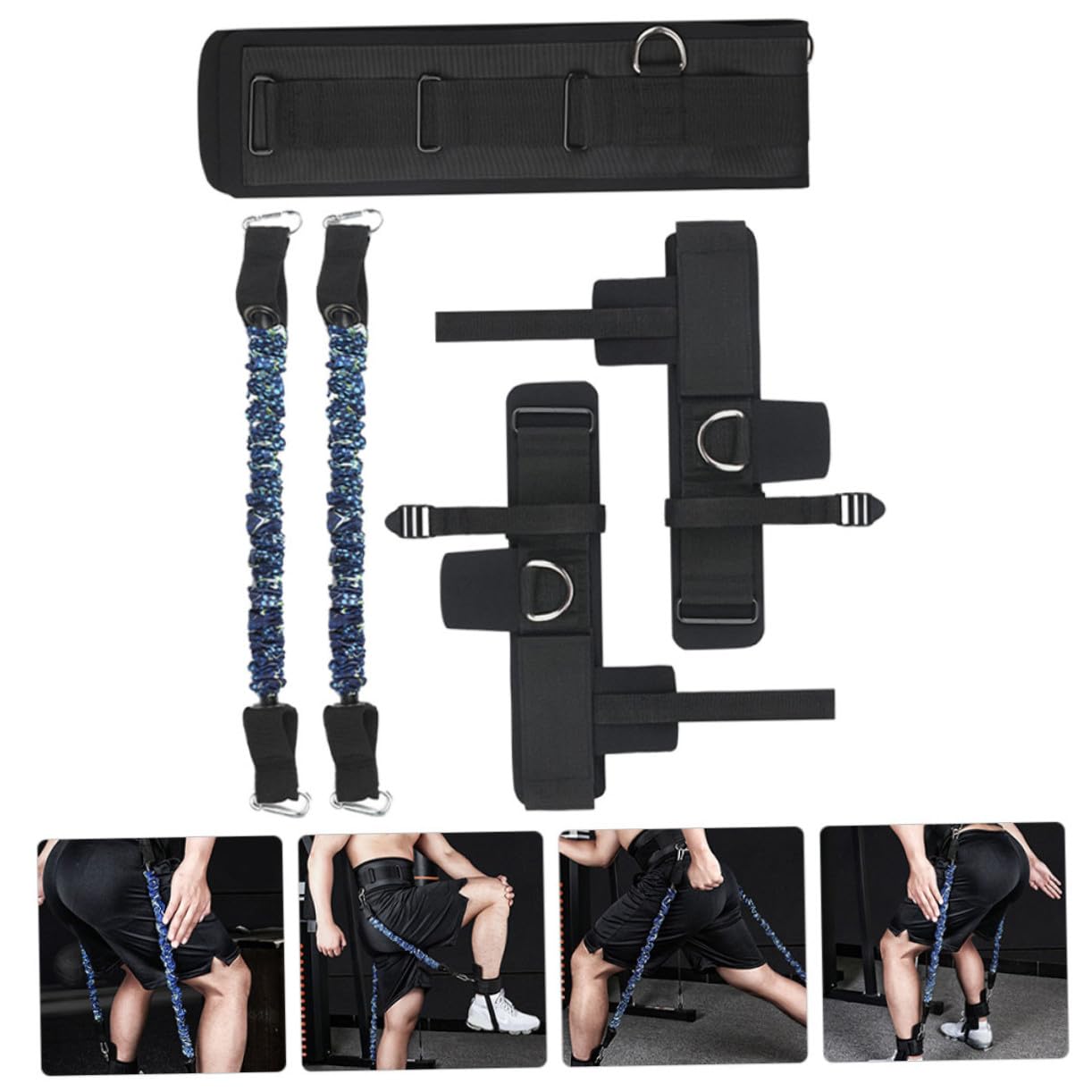 UPKOCH Banda de Resistencia para Entrenamiento de Salto Equipo de Fitness para Casa Bandas de Tobillo Portátiles Herramienta para Entrenar Fuerza de Piernas Reutilizables para Interior