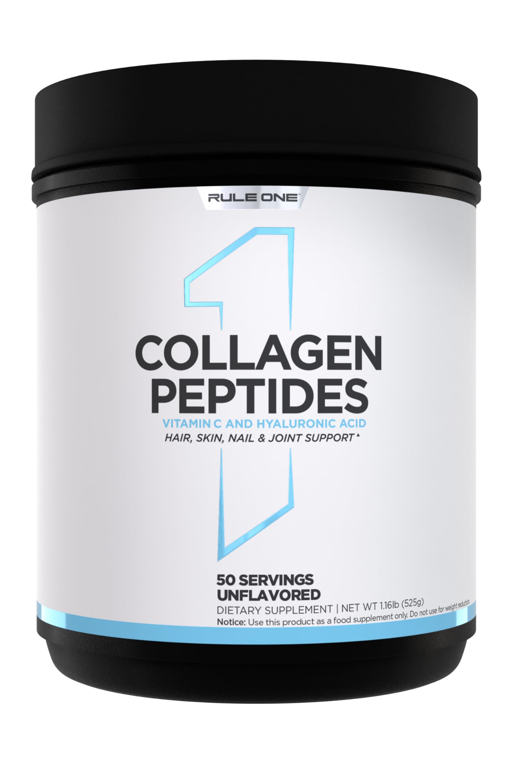 Rule 1 Proteins Collagen Peptides, Unflavored, 50 Servings Unflavored 50 Servings (Pack of 1)