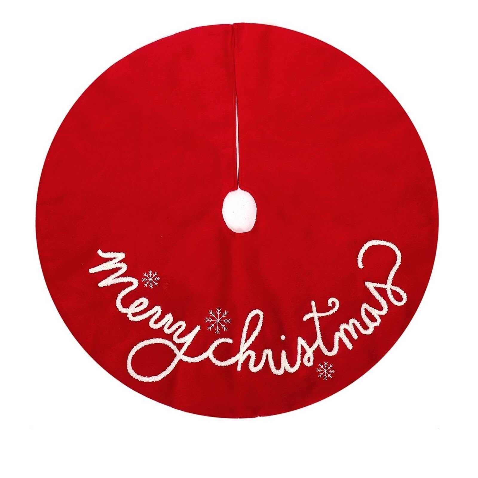 Spódnica Choinkowa Vintage Spódnica Choinkowa Z Literami Do Wystroju Domu Wakacyjnego Xmas Kreatywna Dekoracja Świąteczna Dywanik na Choinkę(32inch)