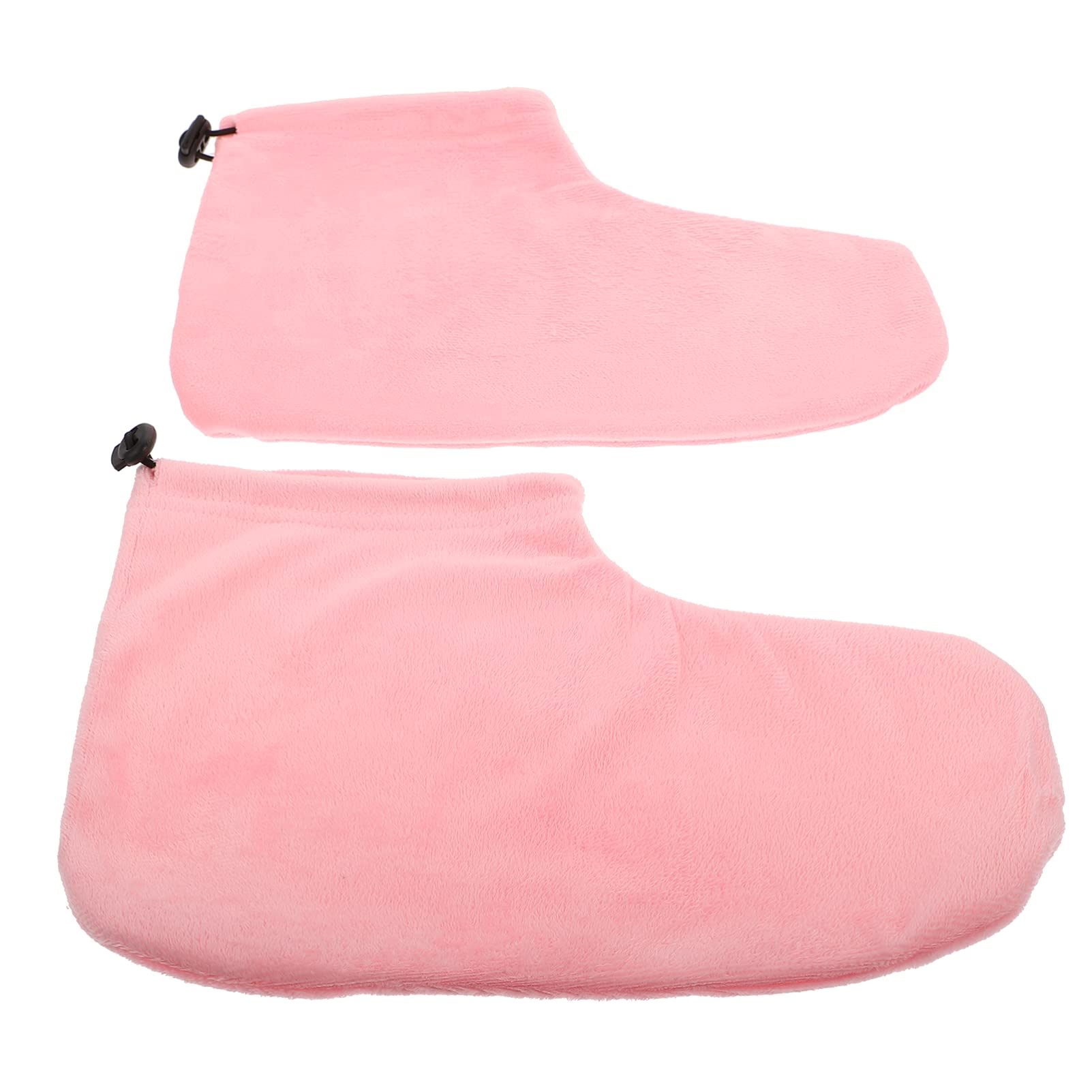 Healifty Paraffin Wax Bath Cotton Booties Moisturizing Work Foot Covers Pink Feet Treatment Kit Paraffin Wax Warmer Insulated Foot Wraps for Warm Therapy