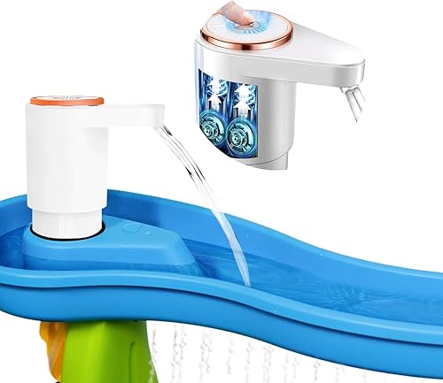 Bomba de mesa de agua, bomba de agua para mesa de agua, 4 horas de duración, bomba alimentada por batería para niños, mesa de juegos de agua y