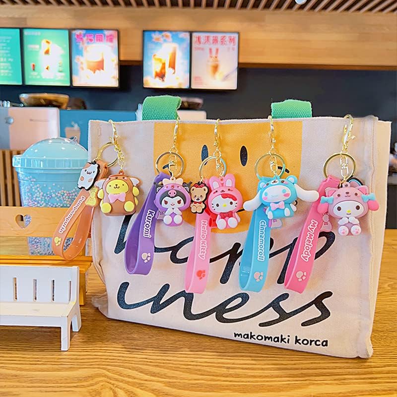 Miniatura 4 de friending events Lindos accesorios kawaii, llavero de anime, dijes de personajes de dibujos animados, llaveros para mujeres y niñas