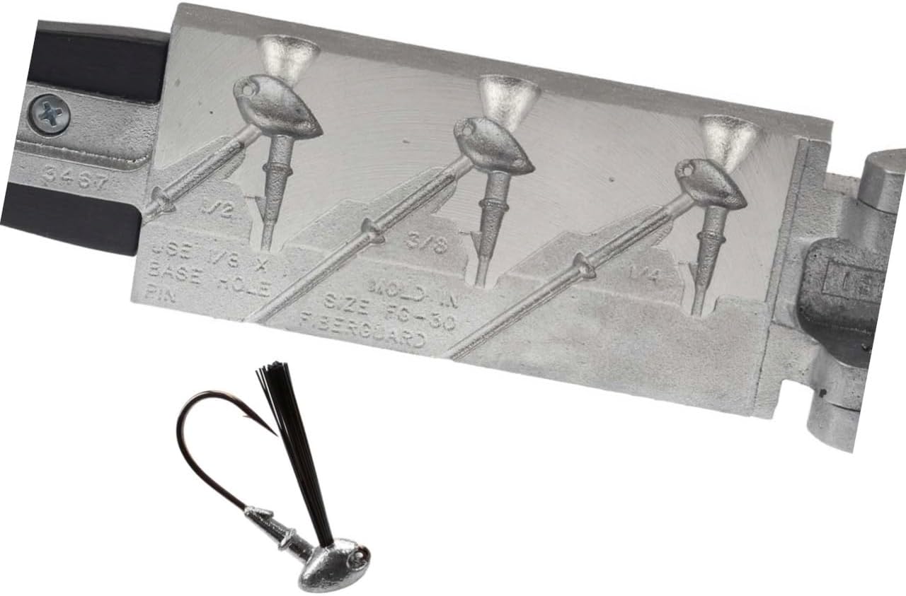 Do It Mold Brush Jig Sz: 1/4, 3/8, 1/2 oz Hook: 32786 Collar: Ring & Barb Do it Mold (3467) BSH-3-SA