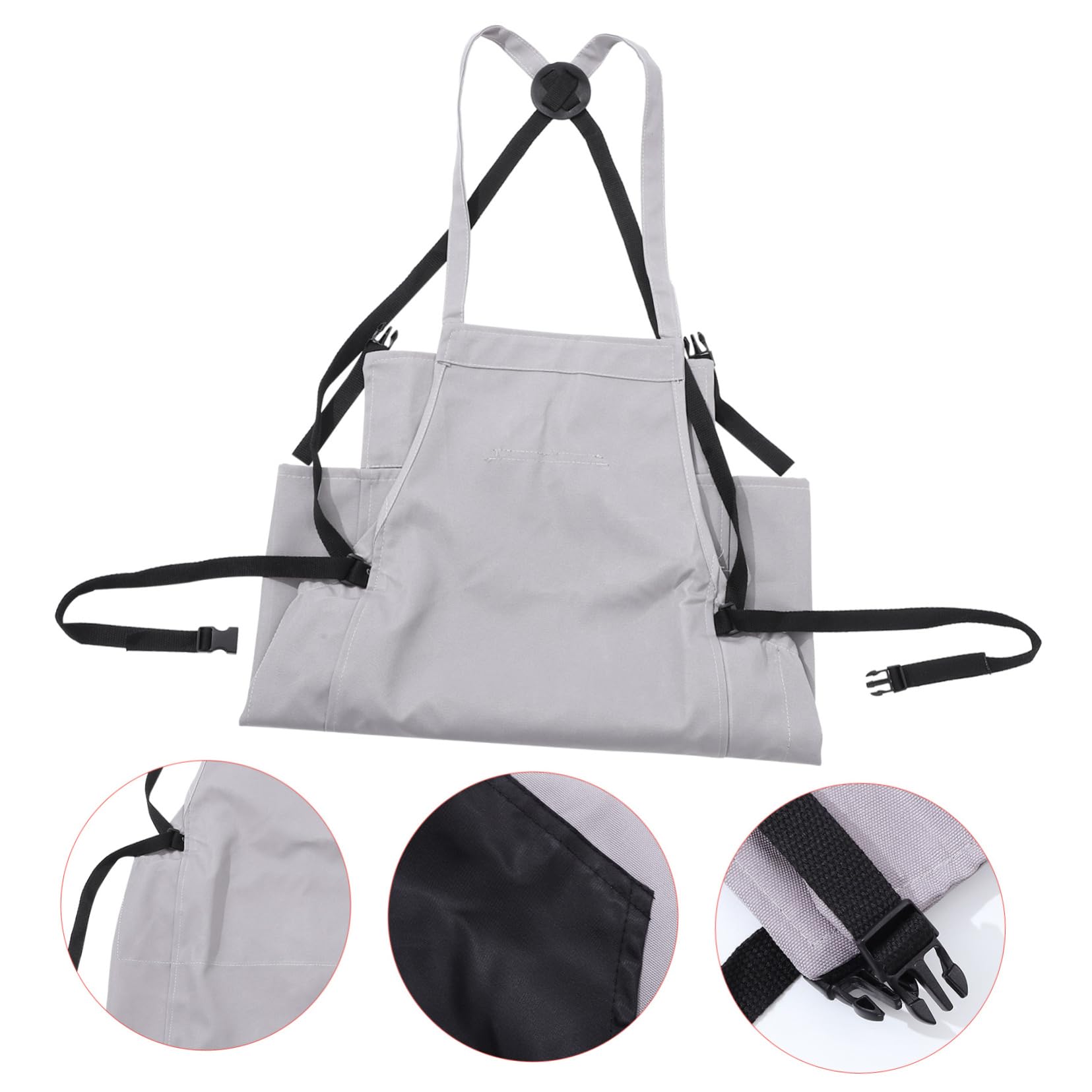 Tablier de Jardinage en Tissu Oxford avec Grosse Poche pour Cueillette