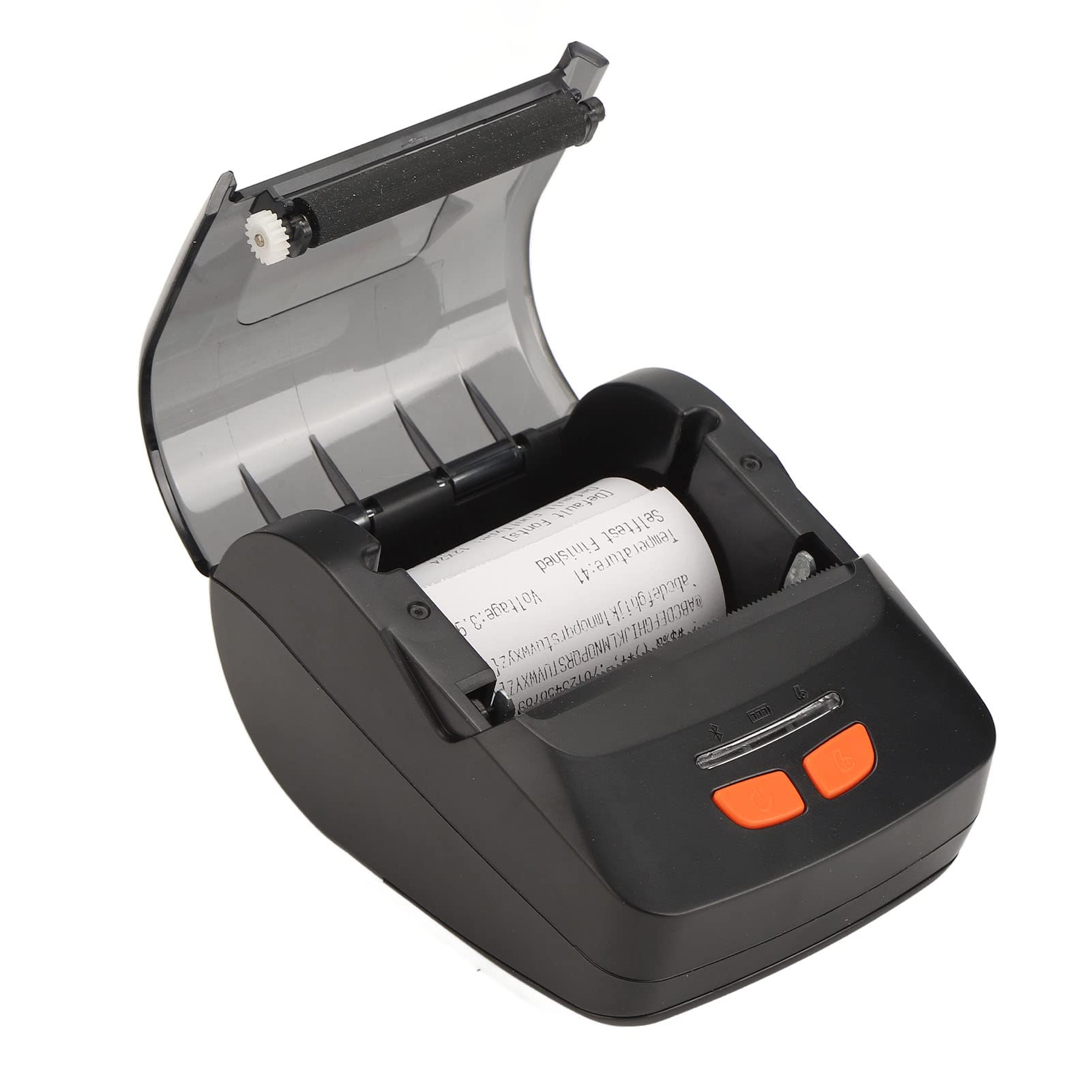 Mini Stampante Termica per Ricevute da 57 Mm, da 60 a 150 Mm/s Stampante per Etichette Portatile Bluetooth a Stampa Rapida, per la Vendita Al Dettaglio di Ristoranti, Compatibile con Android/OS(Nero)