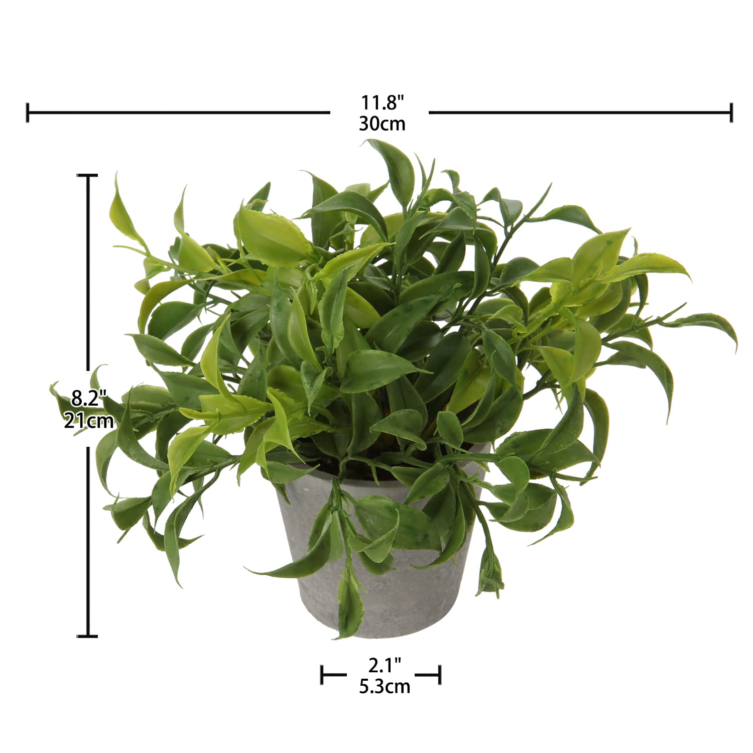 Briful Artificial Plants Artificial Herb Assortment Plants in Pulp Pots Decorative Plants Indoor Artificial Rosemary Fake Grass for Interior Decoration - Image 2