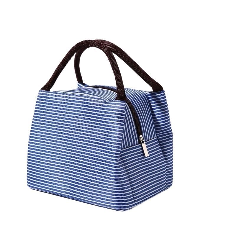 Bolsa de Almuerzo para Mujer Bolsa isotérmica Bolsas térmicas de Alimentos envasados Bolsa térmica Bolsa de Almuerzo para niños Bolsa de refrigerador (Color: Cian) (Azul)