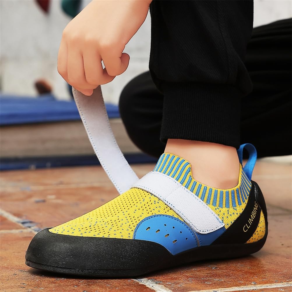 Buty wspinaczkowe dla mężczyzn i kobiet lekkie do wspinaczki halowej dla początkujących z siateczki antypoślizgowe