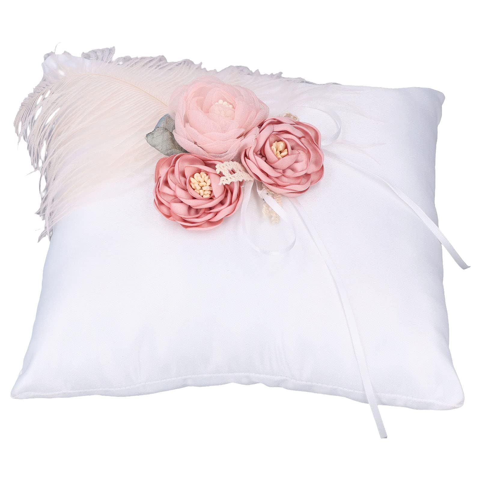 aqxreight Wedding Supplies Cloth Pillow Wedding Pillow Cloth Wedding Cushion Romantic Wedding Supplies for Ceremony Decoration