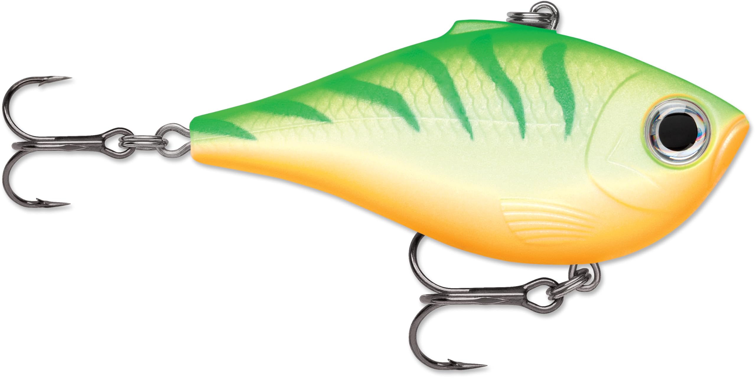 Rapala Rippin' Rap, Fishing Lure, Hard Bait, 2-1/2", Green Tiger UV