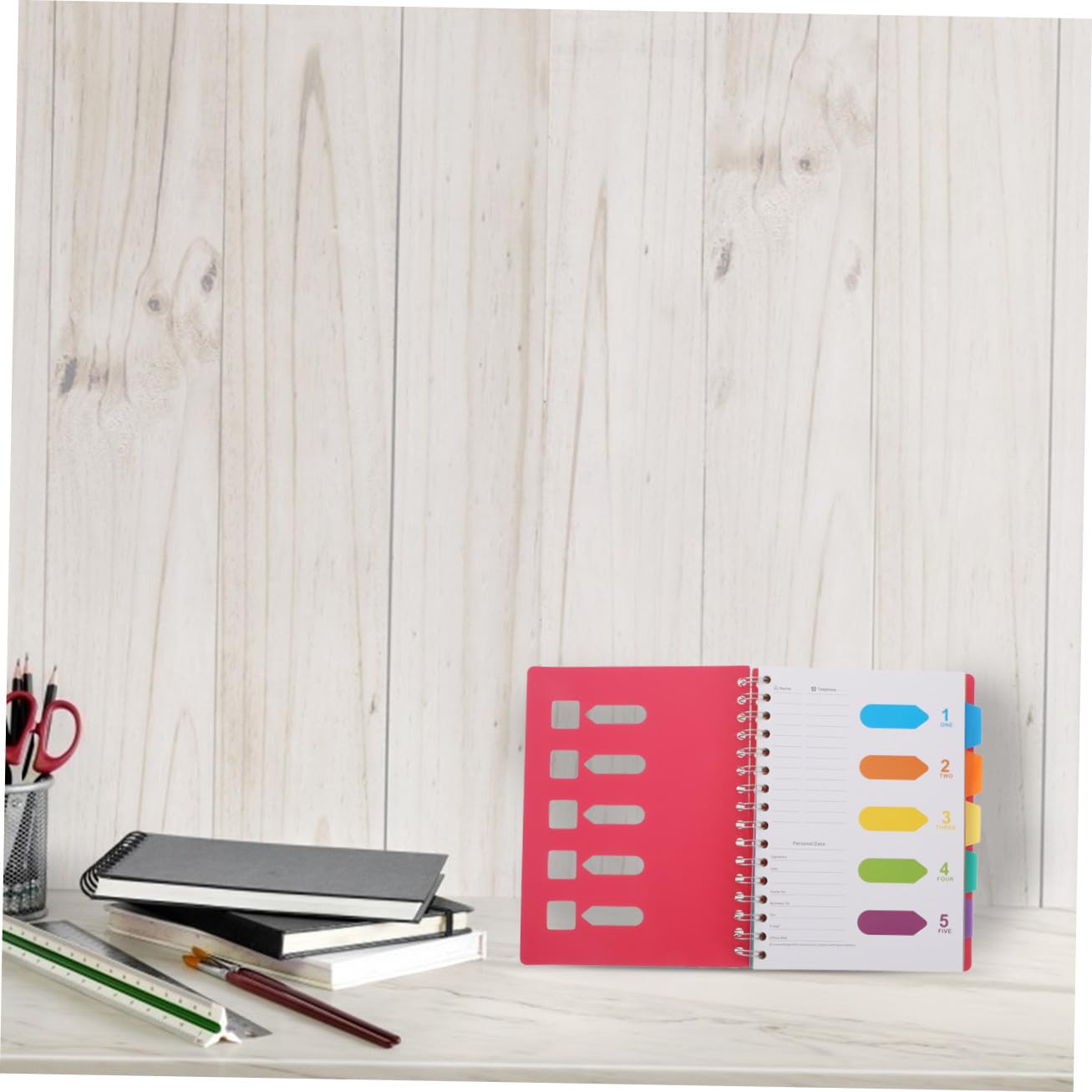 Cuaderno de Notas en Espiral A5, 2 Piezas de Papel para Diario
