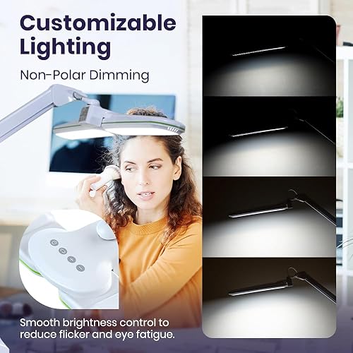 Miniatura 7 de Neatfi Elite - Lámpara de trabajo HD XL, 3 modos de luz, 90 unidades SMD LED, atenuación no polar, brillo ajustable, cuidado de los ojos, luz de