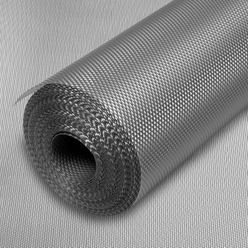 Image of Homestrap Washable Anti-Slip Shelf Liner (45cm X 5m)| Multipurpose Kitchen Drawer Mat for Fridge, Table, Cupboards, and Shelves | Waterproof and Easy to Clean in Grey