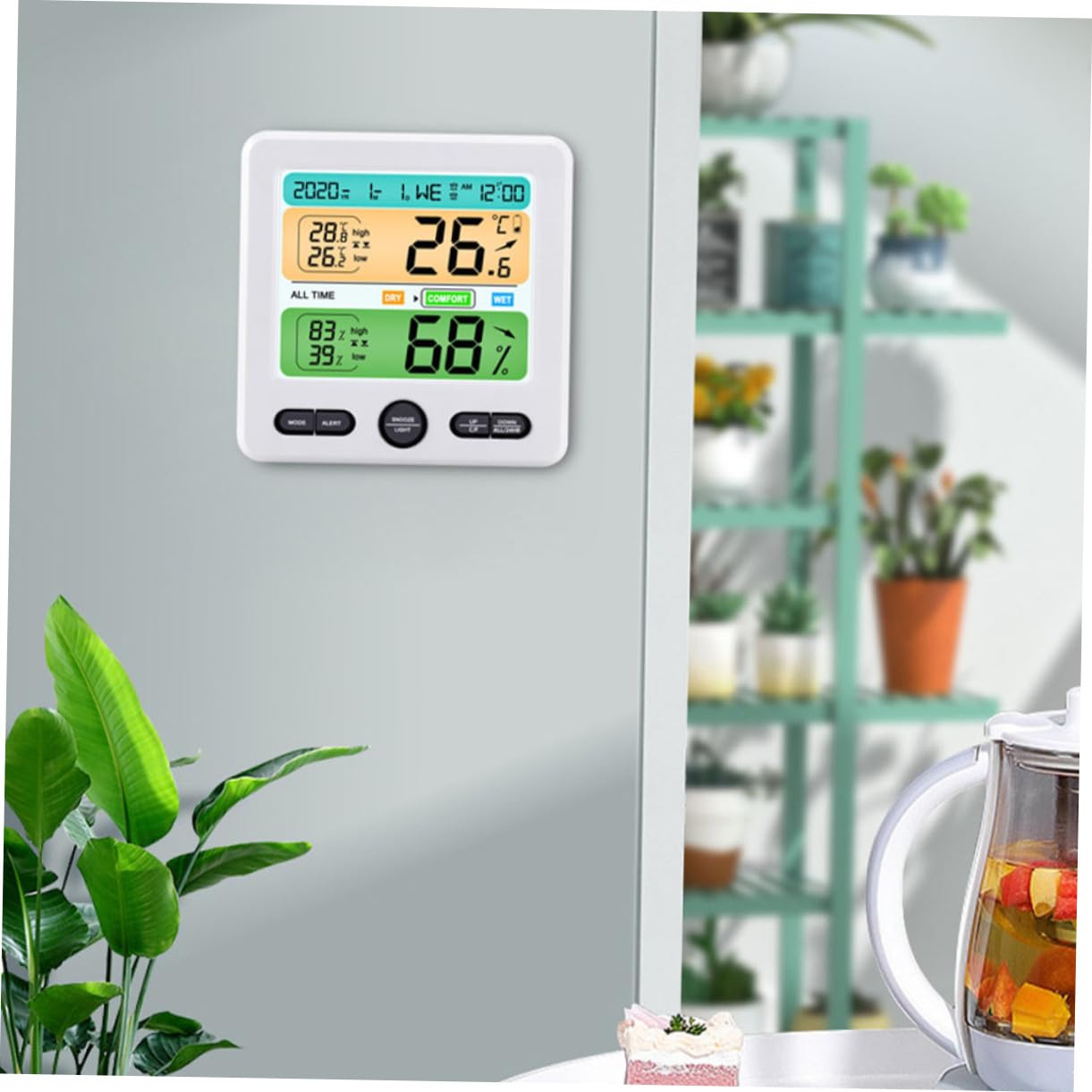 Milisten Digitales Innen-thermometer Hygrometer Feuchtigkeitsmesser Für Zuhause Büro Küche Schlafzimmer Mit Großem Display Und Präziser Temperaturanzeige