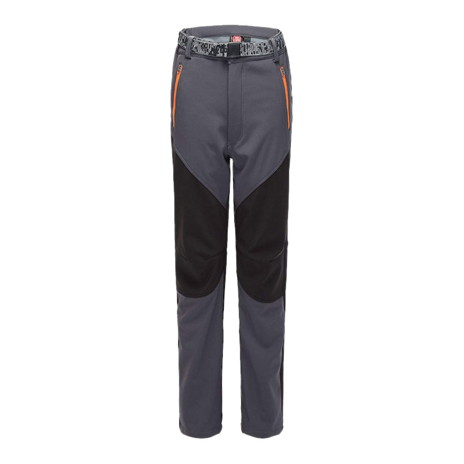 Pantalon de ski pour homme – Softshell doublé en polaire thermique – Pantalon d'hiver chaud pour le ski, la randonnée et la marche en plein air avec doublure en polaire