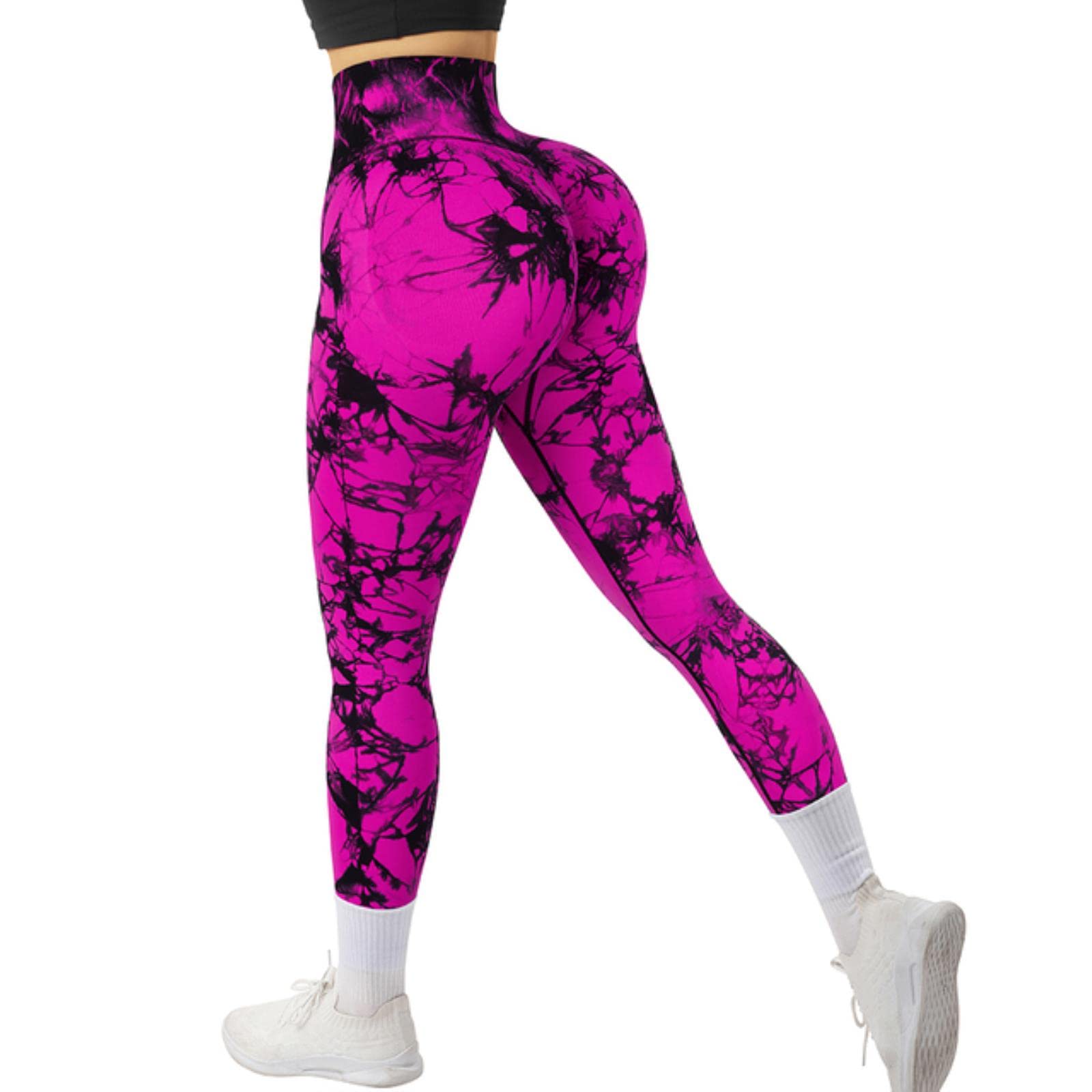 HANFBIO Leggings Senza Cuciture A Vita Alta Donne Push Up Leggings Sport Donne Fitness Running Yoga Pantaloni Energia Leggings Elastici Per Il Fitness