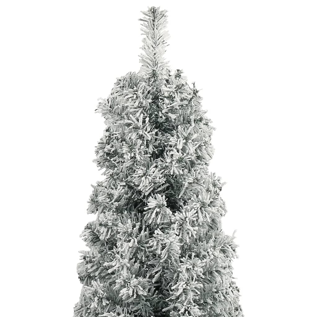 Árbol de Navidad artificial delgado 300 cm PVC Nevado
