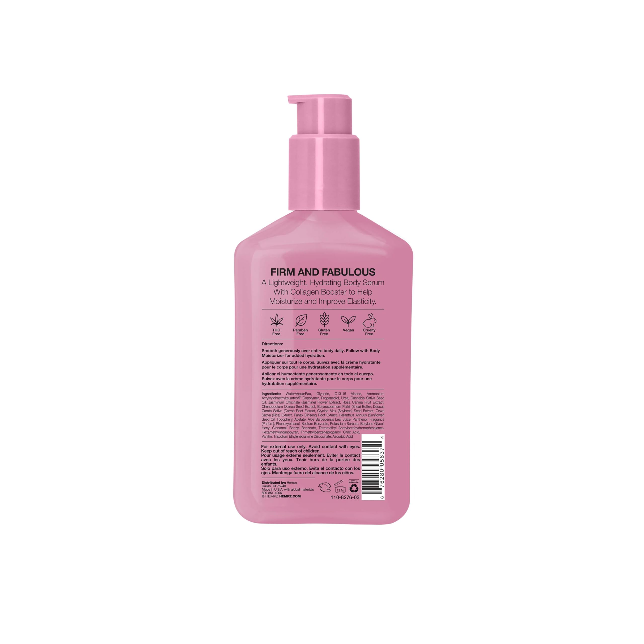 Amazon.com : Hempz Sweet Jasmine & Rose Body Serum with Collagen