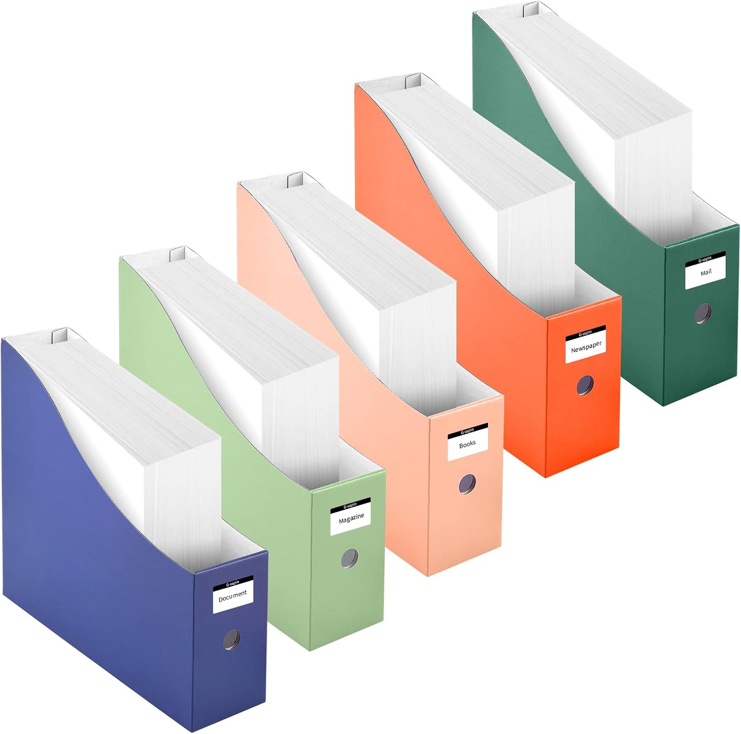 5 Pack 12x12 Cardstock Holder 12 x 12 Scrapbook Paper